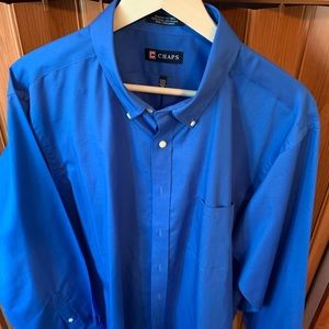 Men’s blue Chaps dress shirt
